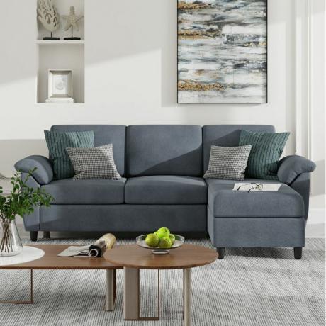 Ashleh kvadratinės rankos sofa