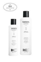 Geriausiai tinka dažytiems arba ploniems plaukams: Nioxin System 1 rinkinys