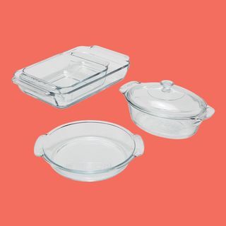 MoDRN Aukščiausios Išvalyti Stiklo Bakeware, 5 dalių rinkinys