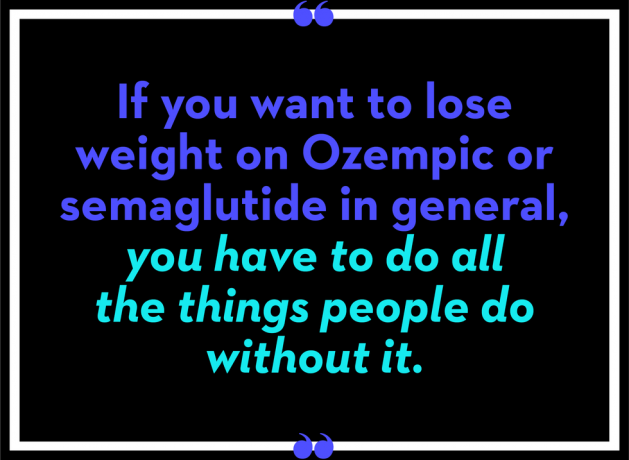 jei norite numesti svorio vartodami ozempicą ar semaglutidą apskritai, turite daryti viską, ką žmonės daro be jo