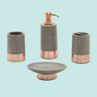 MoDRN 4-gabalas betono Vario Accent Bath Accessory Set